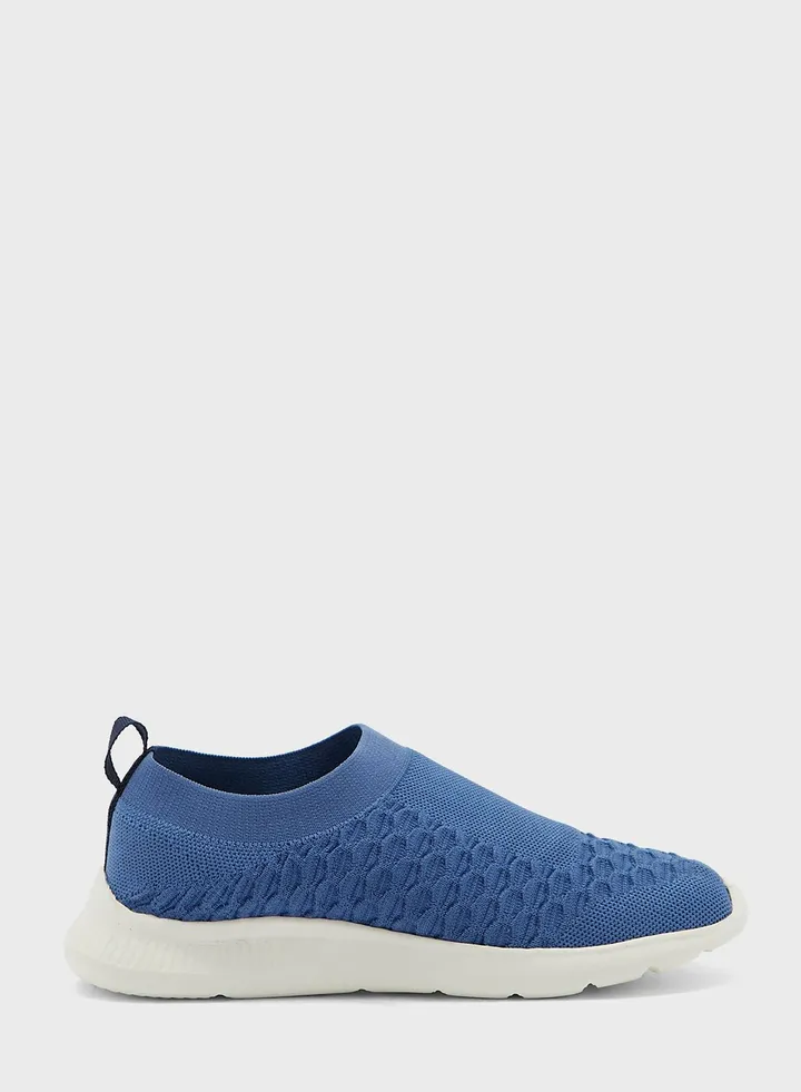 Honeycomb Knit Pull On Comfort Shoe