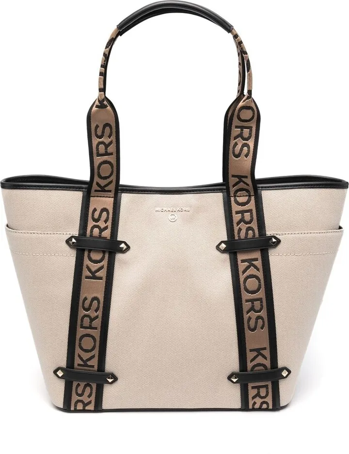 Maeve logo-strap tote bag