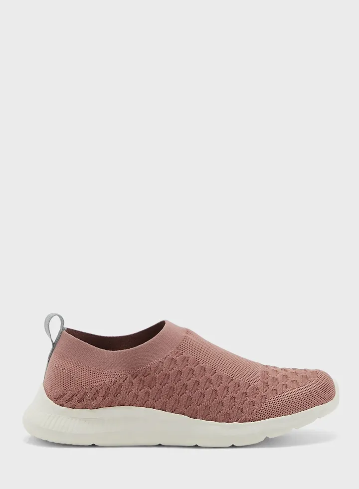 Honeycomb Knit Pull On Comfort Shoe