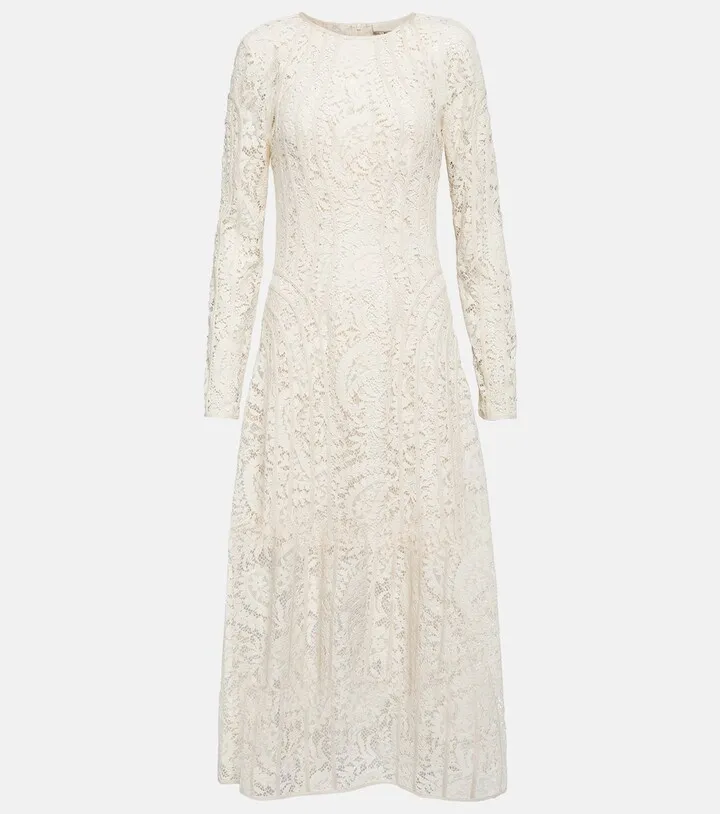 Devi lace midi dress