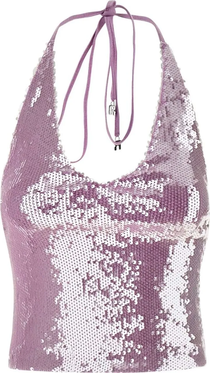 sequin Halterneck Top