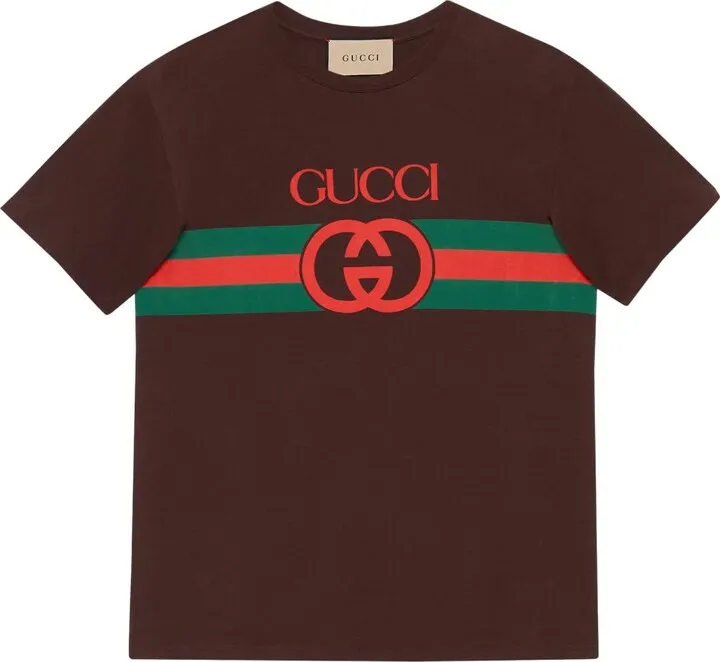 logo-print cotton T-shirt