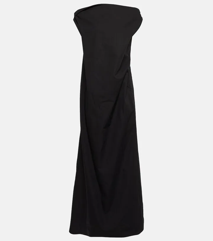 Bamaris one-shoulder cotton maxi dress