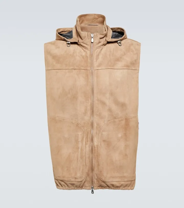 Suede vest