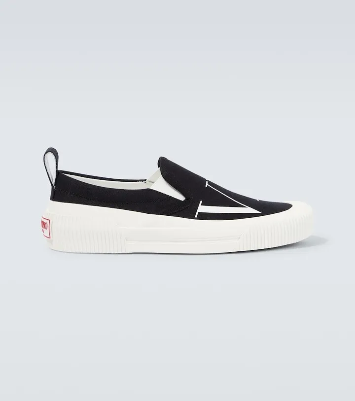 VLTN canvas slip-on sneakers