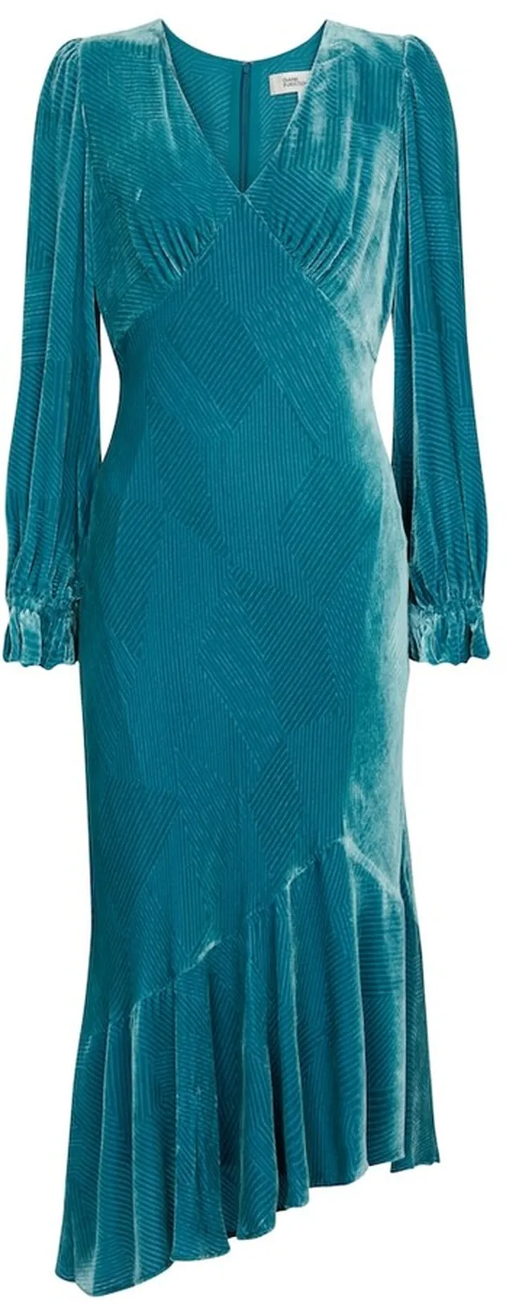 Manal velvet midi dress