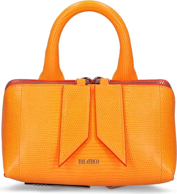 Friday lizard printed leather bag