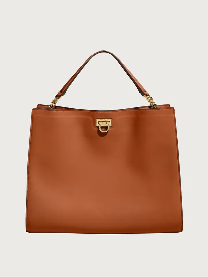 Ferragamo Women Trifolio tote bag Brown