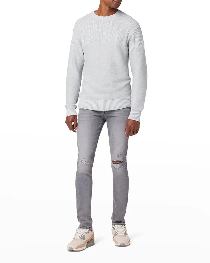 Men's Guernsey Paneled Sweater