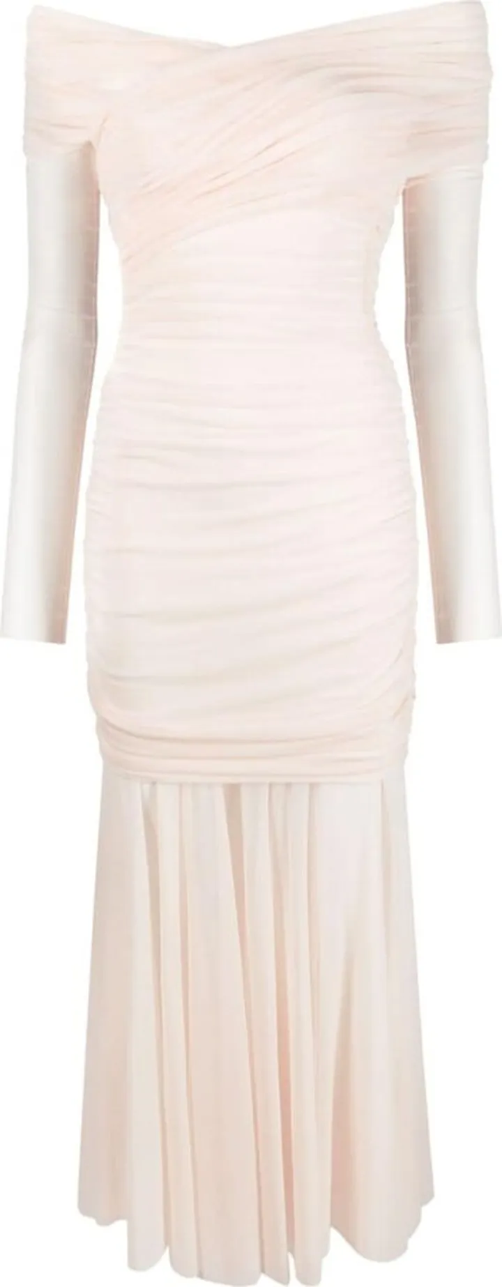 Off-Shoulder Ruched Dress