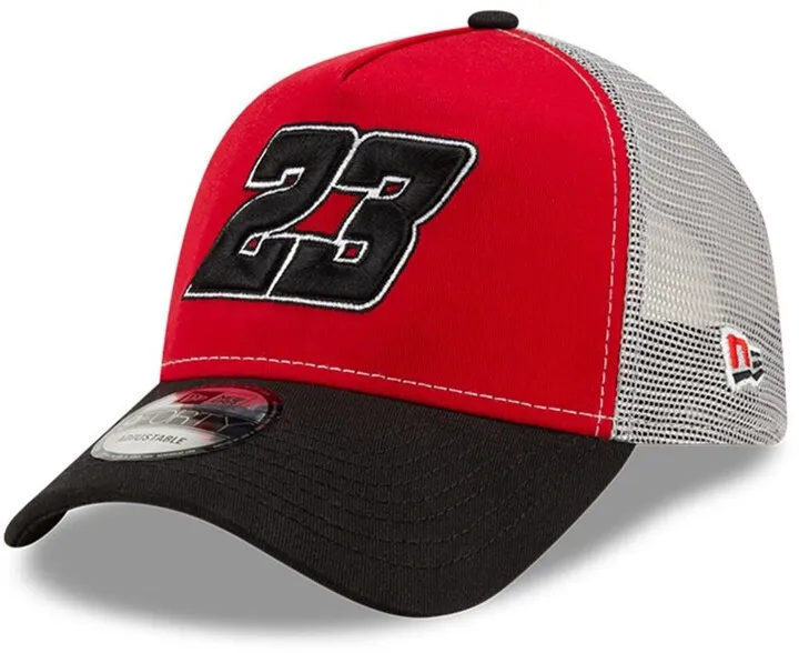 Men's New Era Red Bubba Wallace A-Frame Trucker 9Forty Snapback Adjustable Hat