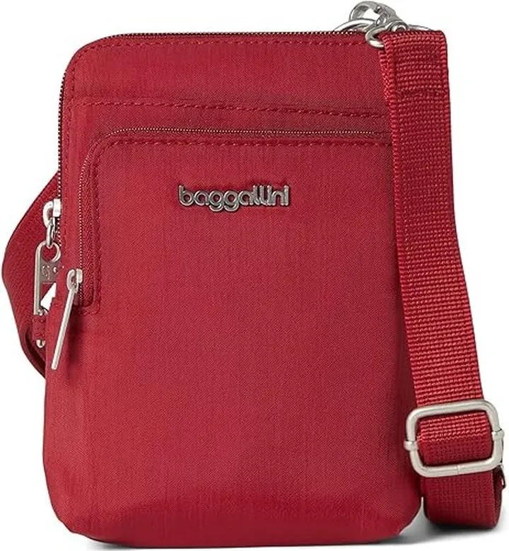 Baggallini Anti-Theft Activity Crossbody (Ruby Red) Handbags