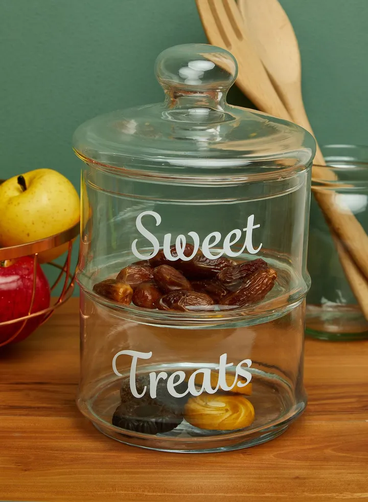 Stackable Glass Storage Jar