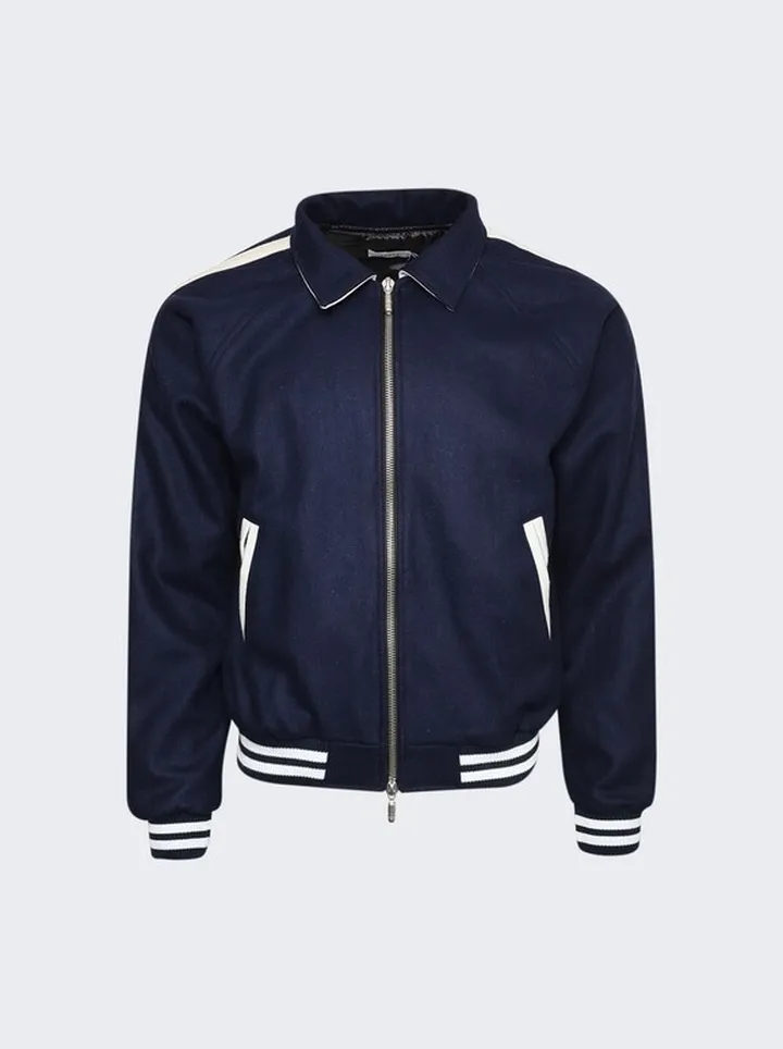 "Rhude Boys" Signature Bomber Jacket Navy