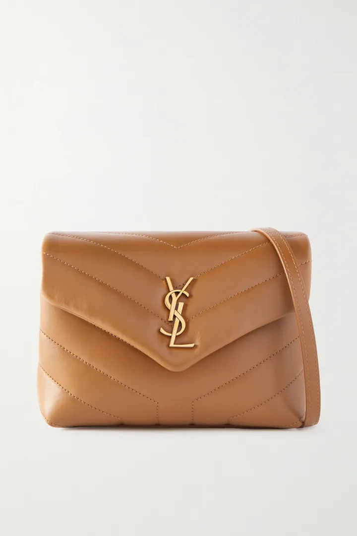 SAINT LAURENT - Loulou Toy Quilted Leather Shoulder Bag - Brown