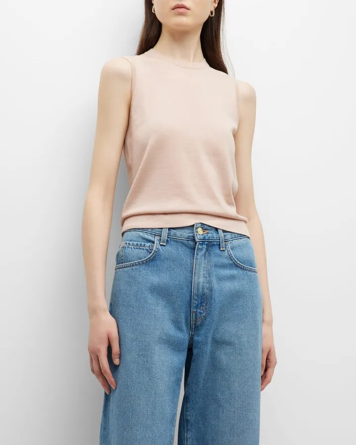 Sleeveless Wool Top