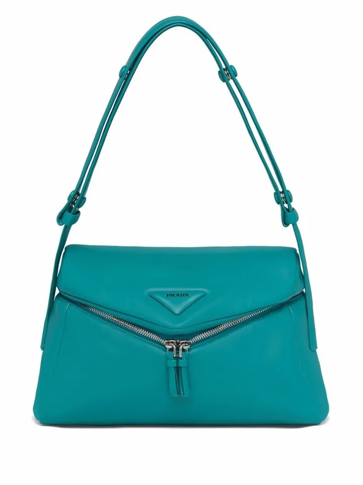Triangle-Logo Shoulder Bag