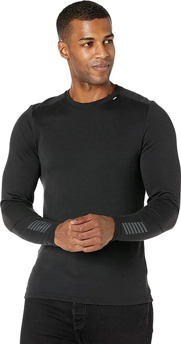 Helly Hansen Lifa Merino Midweight Crew (Black) Men's Clothing