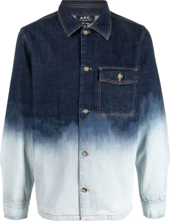 Gradient Effect Denim Jacket