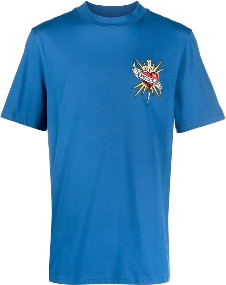 embroidered-detail cotton T-shirt