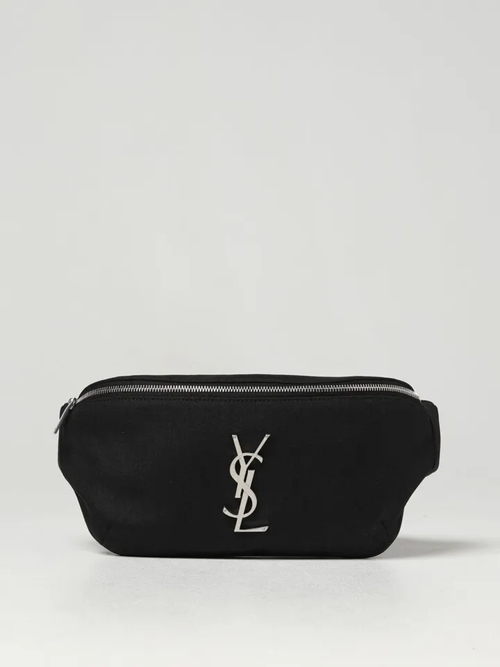 Cassandre Saint Laurent pouch in fabric and leather