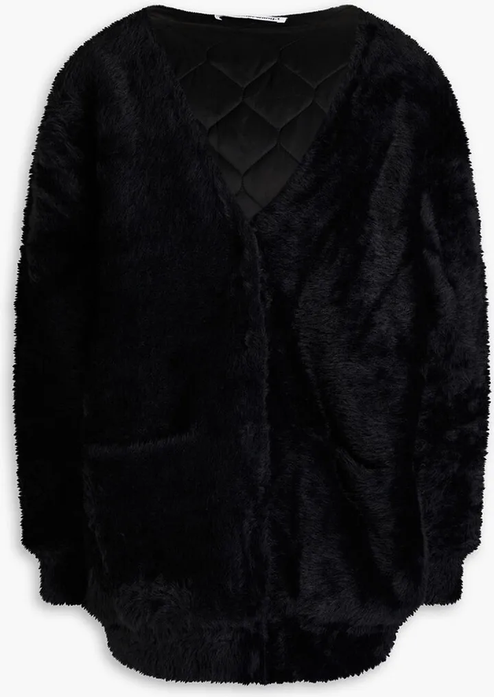 Faux fur cardigan