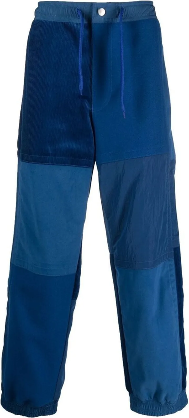 Patchwork Straight-Leg Trousers