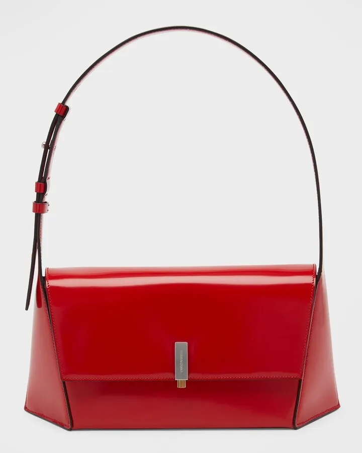 Prisma Calf Leather Shoulder Bag