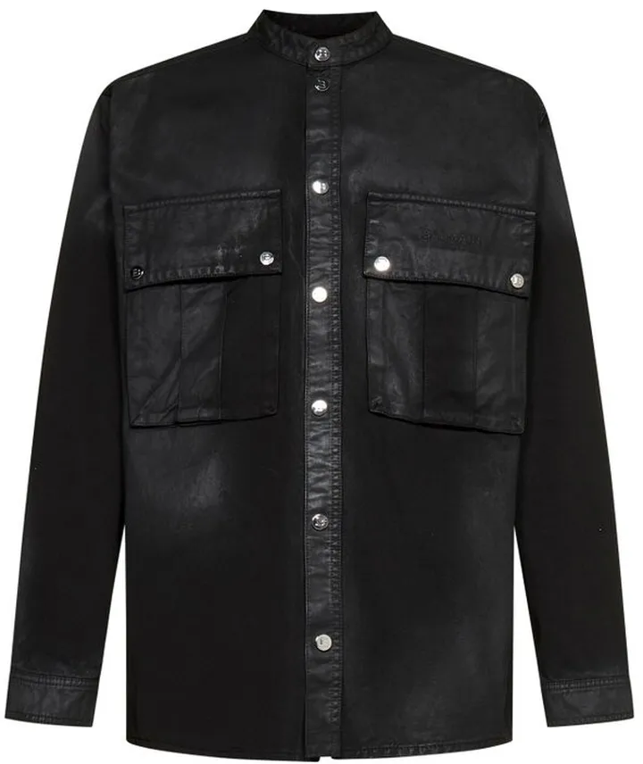 Balmain Coated Denim Overshirt