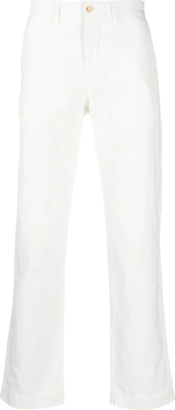 Polo-motif straight-leg trousers