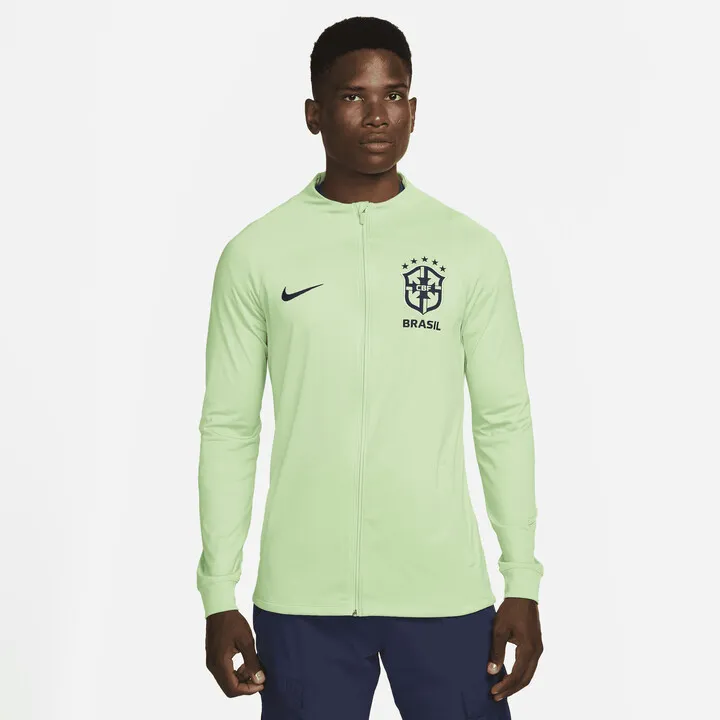 Brazil Strike Nike Men's Dri-FIT Knit Soccer Track Jacket in Green