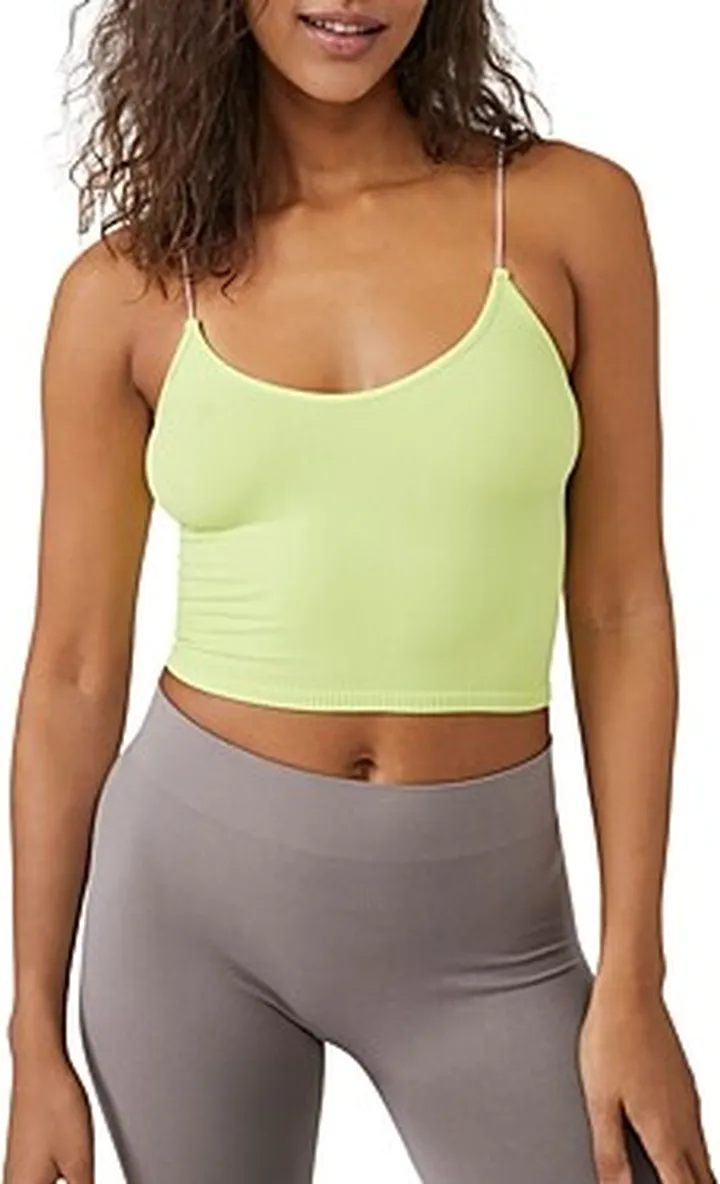 Free People Skinny Strap Cropped Camisole