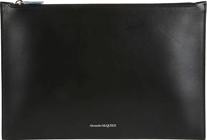 Top Zip Logo Clutch