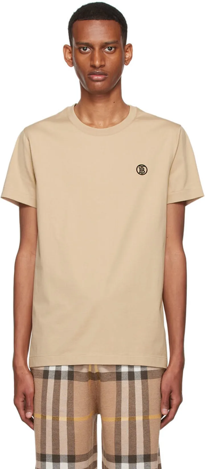 Burberry Beige Organic Cotton T-Shirt