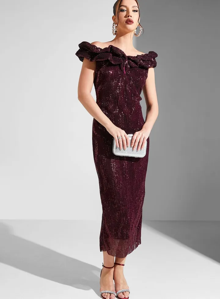 Bardot Shimmer Dress