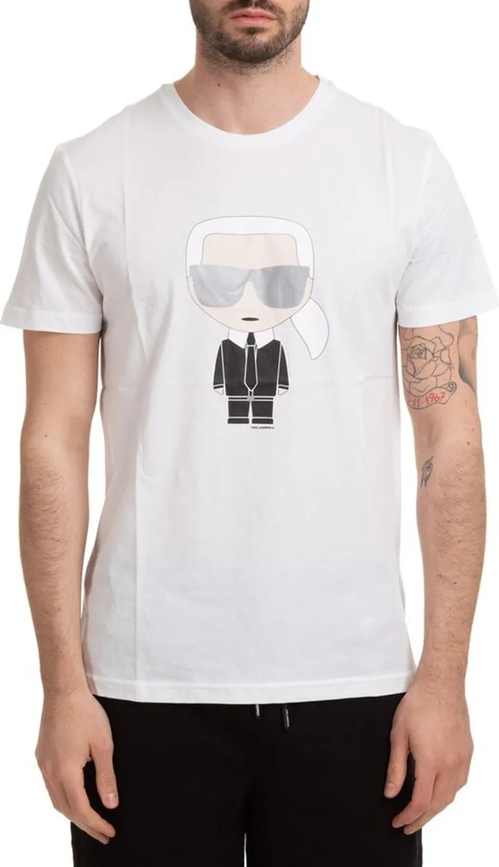 Karl Lagerfeld Karl Printed Crewneck T-Shirt