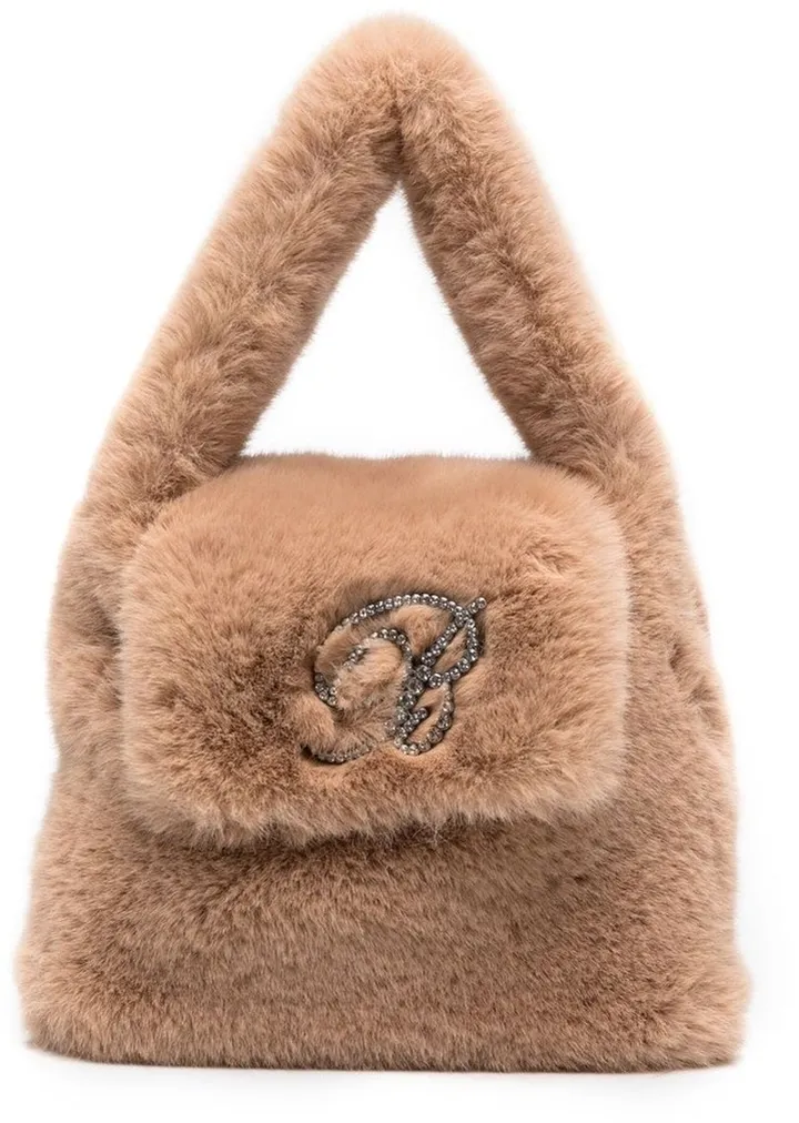 Faux-Fur Detail Tote Bag