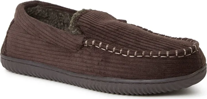 Dearfoams Mens Niles Cord Moc