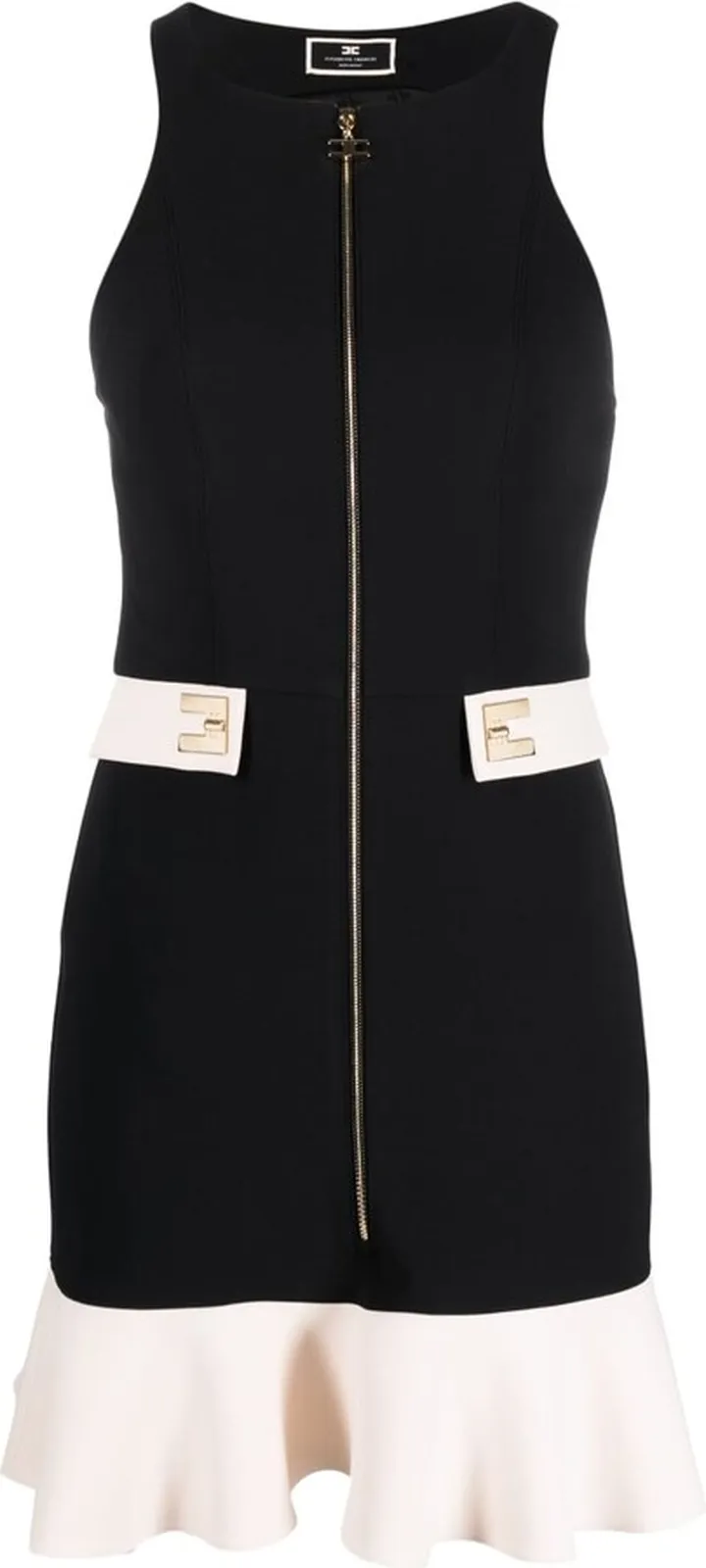 Logo-Plaque Stretch-Crepe Minidress
