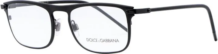 Dolce & Gabbana Rectangular Eyeglasses DG1315 1106 Matte Black 51mm 131