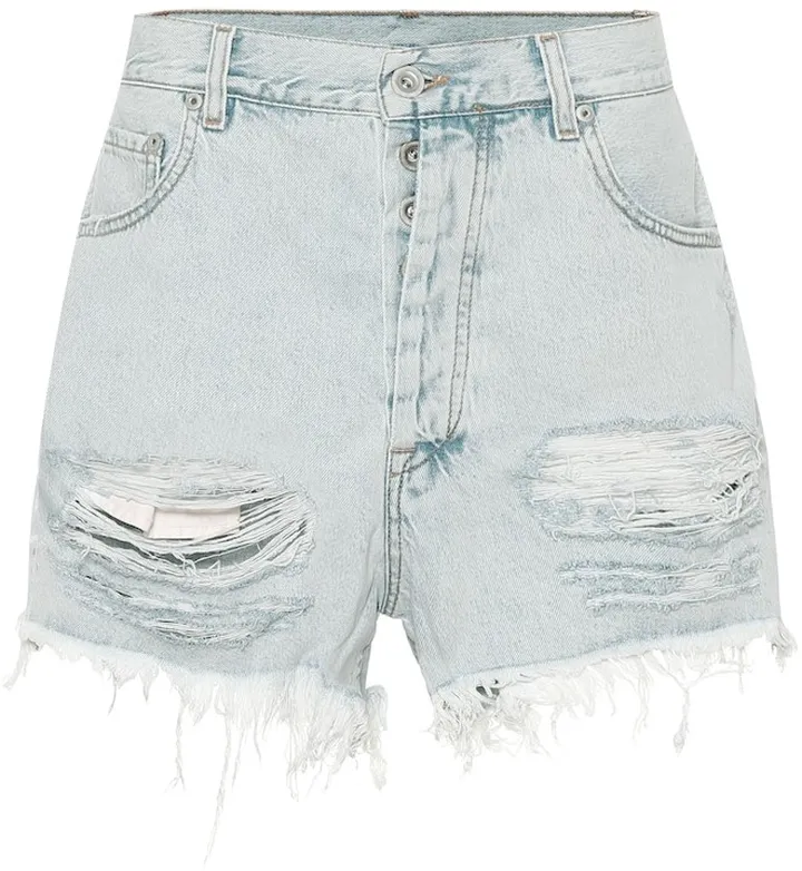 High-rise denim shorts