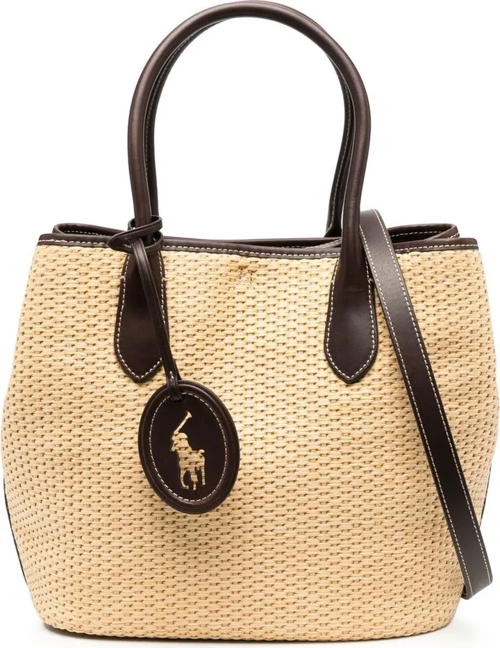 Interwoven Logo-Tag Tote Bag