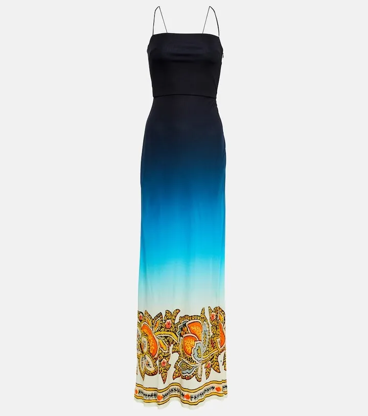 Printed maxi dress