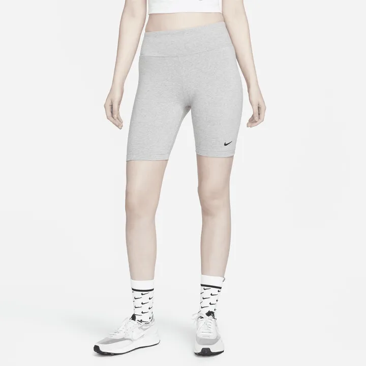 Women's Nike Sportswear Leg-A-See Bike Shorts in Grey