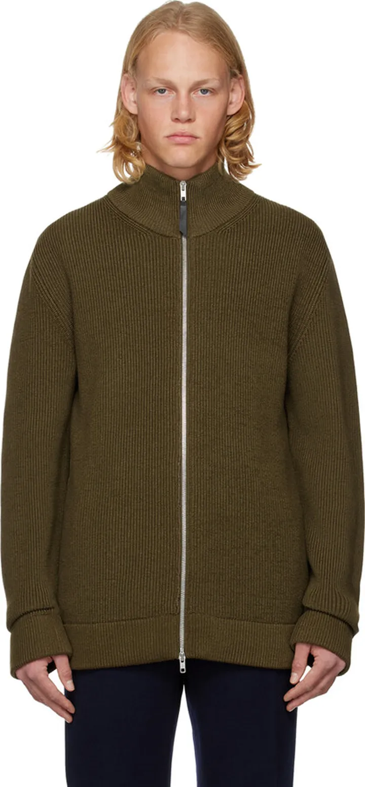 Maison Margiela Green Rib Sweater