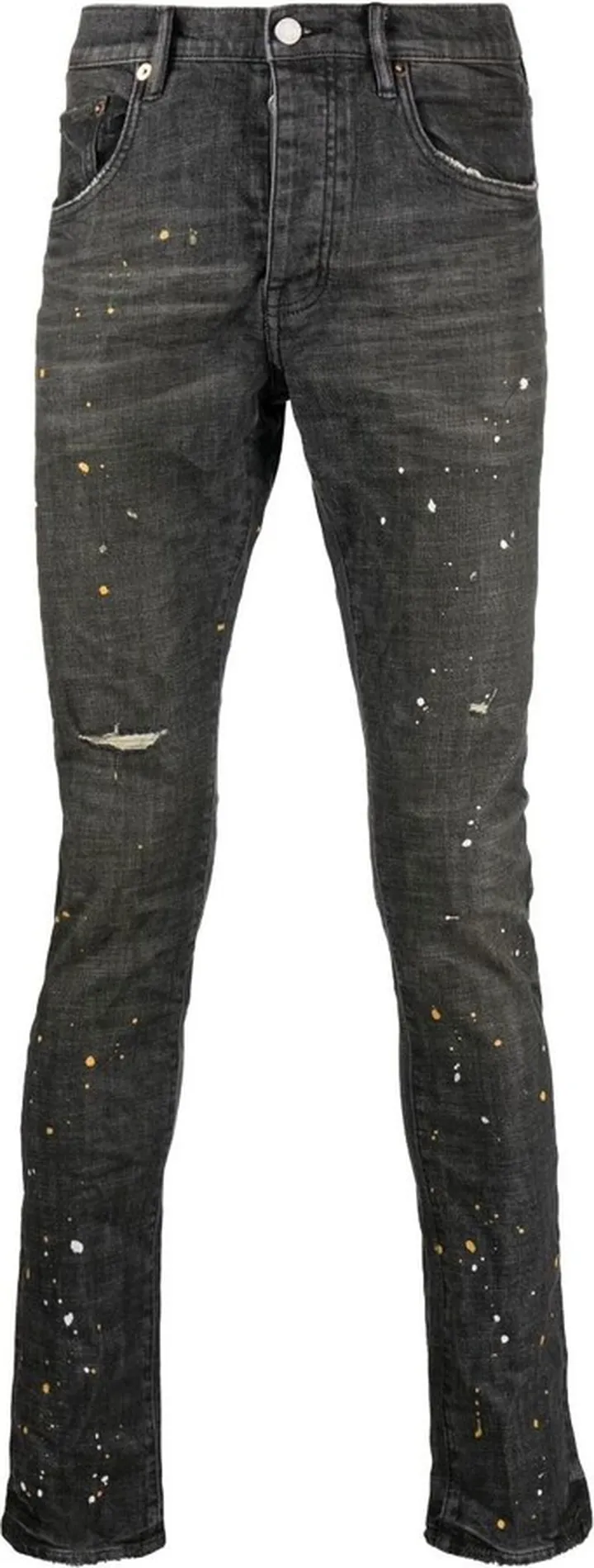 Black P001 Low-Rise Skinny Jeans