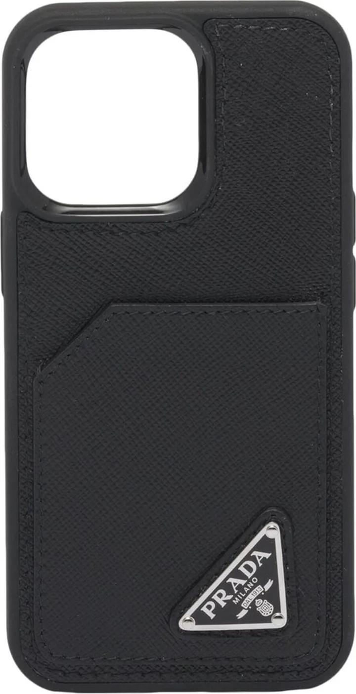 Saffiano leather iPhone 14 Pro case