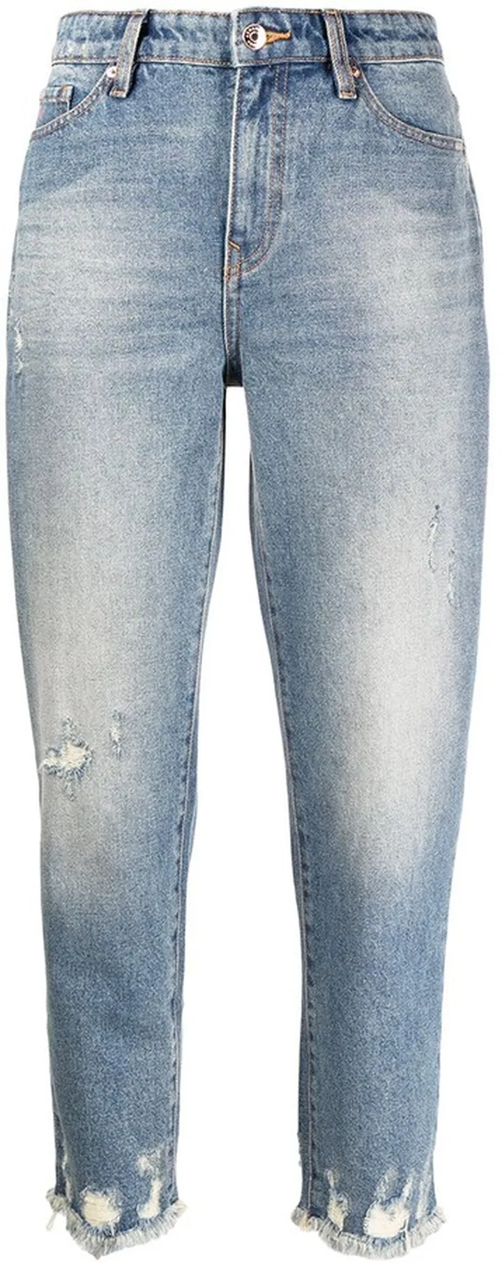 Distressed Cropped Jeans