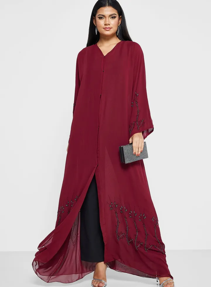 Embellished Detail Abaya