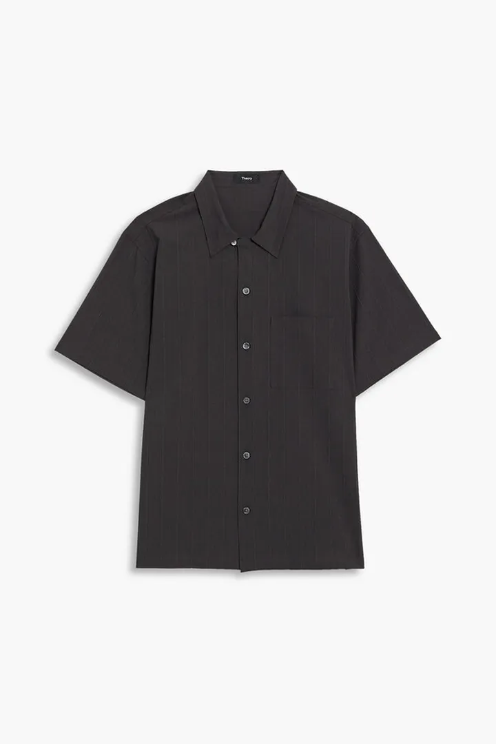 Weldon cotton-blend jacquard shirt